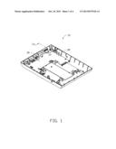 SHELL FOR FIXING MAIN BOARD THERETO AND ELECTRONIC DEVICE HAVING SAME diagram and image