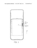 BATTERY COVER LATCHING STRUCTURE AND ELECTRONIC DEVICE EMPLOYING SAME diagram and image