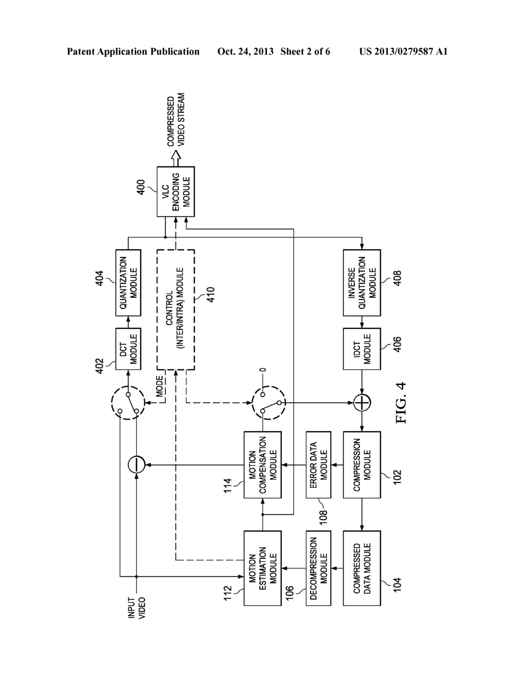 LOSSY COMPRESSION TECHNIQUE FOR VIDEO ENCODER BANDWIDTH REDUCTION USING     COMPRESSION ERROR DATA - diagram, schematic, and image 03