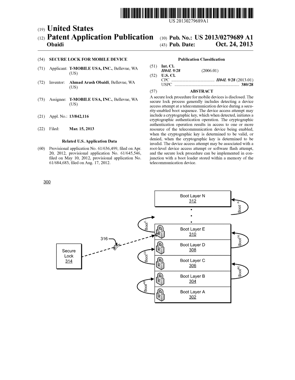 Secure Lock for Mobile Device - diagram, schematic, and image 01