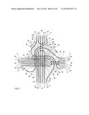 Weaving-free interchange with few bridges and exterior exits and entrances     only diagram and image