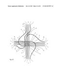 Weaving-free interchange with few bridges and exterior exits and entrances     only diagram and image