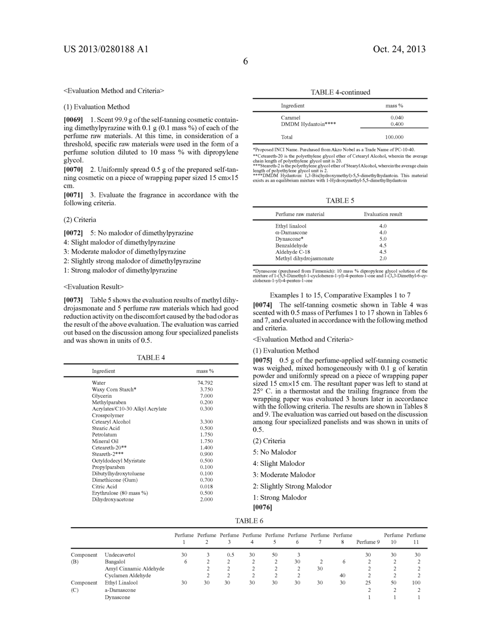 SELF-TANNING COSMETIC - diagram, schematic, and image 10