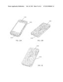 DISPLAY PROTECTOR FOR CONSUMER PRODUCTS WITH CUSTOMIZABLE APPEARANCE AND     METHODS RELATING TO SAME diagram and image