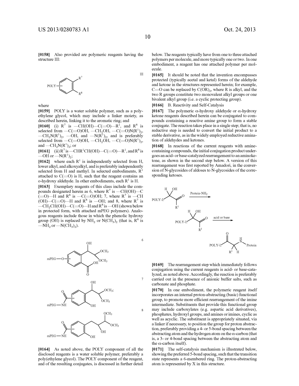 POLYMERIC ALPHA-HYDROXY ALDEHYDE AND KETONE REAGENTS AND CONJUGATION     METHOD - diagram, schematic, and image 17