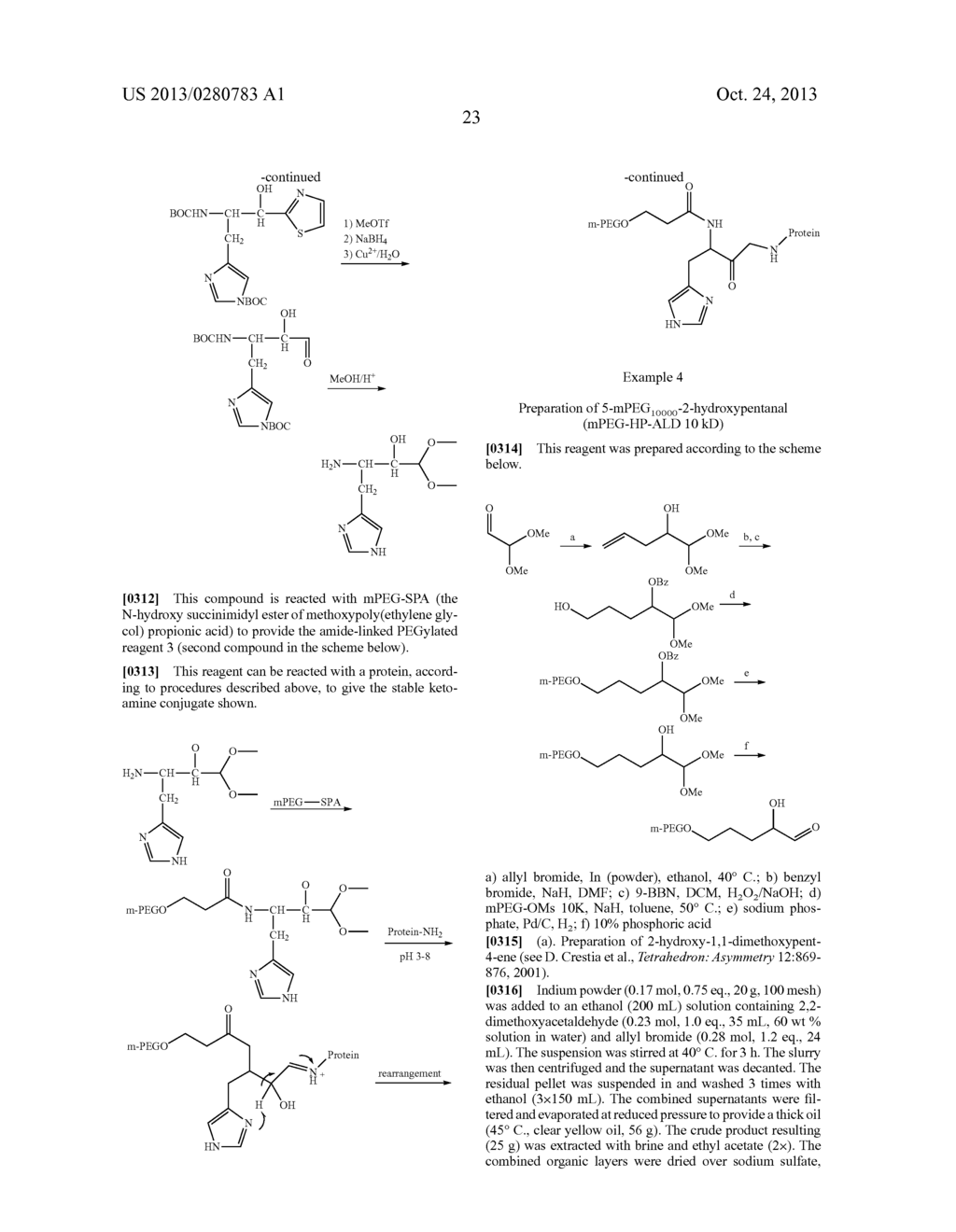 POLYMERIC ALPHA-HYDROXY ALDEHYDE AND KETONE REAGENTS AND CONJUGATION     METHOD - diagram, schematic, and image 30