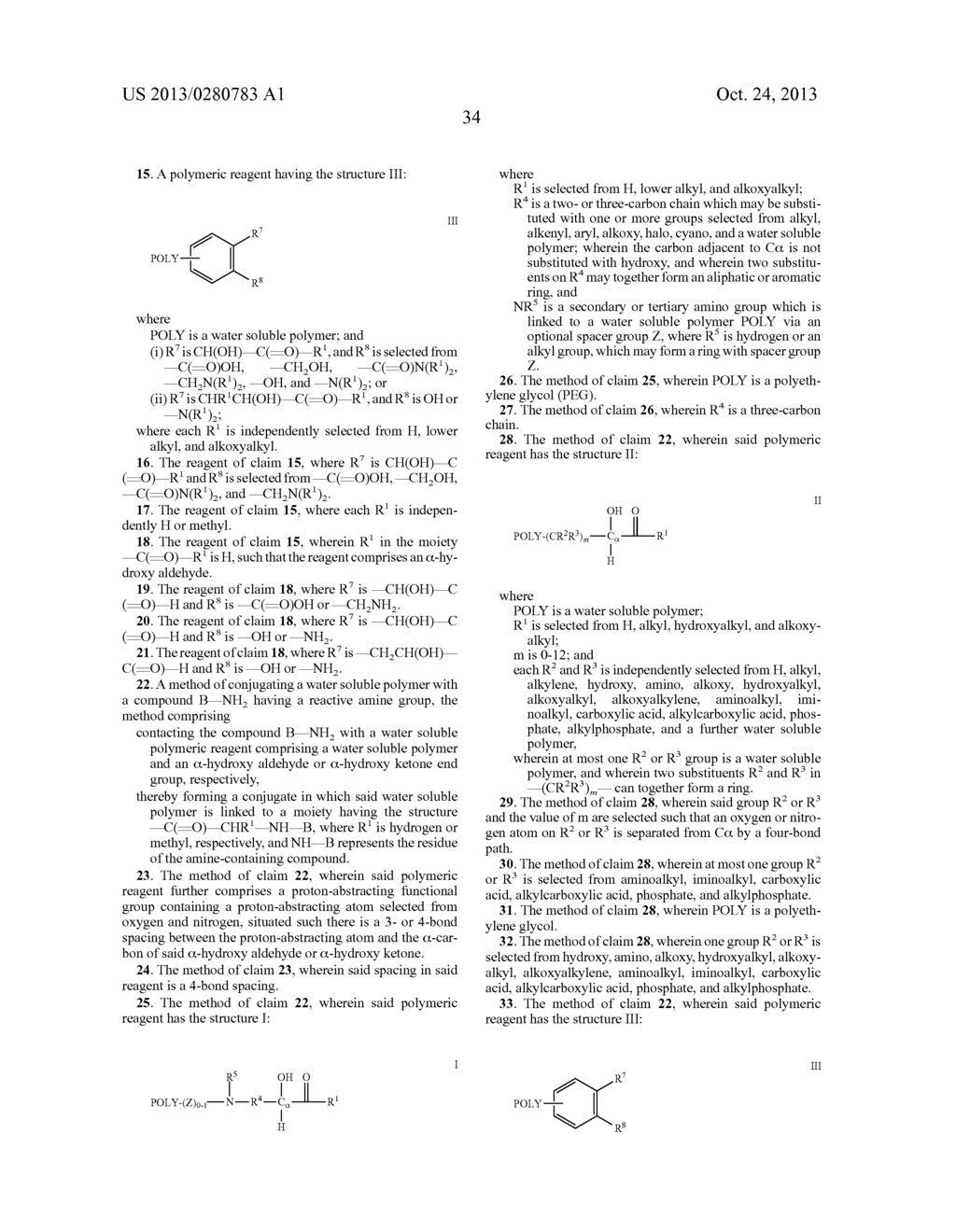 POLYMERIC ALPHA-HYDROXY ALDEHYDE AND KETONE REAGENTS AND CONJUGATION     METHOD - diagram, schematic, and image 41