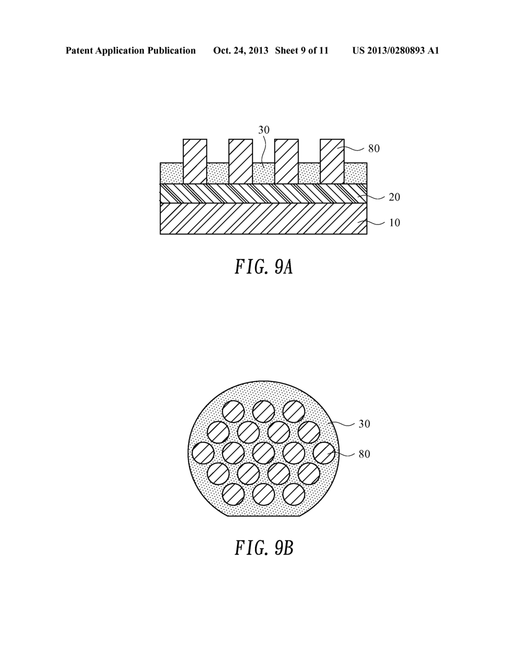 METHOD FOR PRODUCTION OF SELECTIVE GROWTH MASKS USING IMPRINT LITHOGRAPHY - diagram, schematic, and image 10