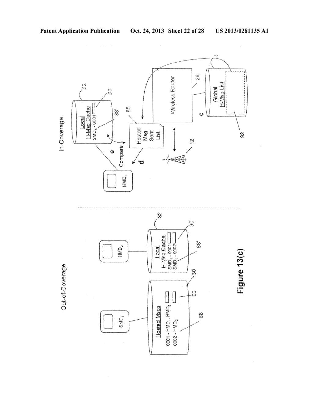 System and Method for Enabling Messages to be Sent While a Mobile Device     is Out-of-Coverage - diagram, schematic, and image 23