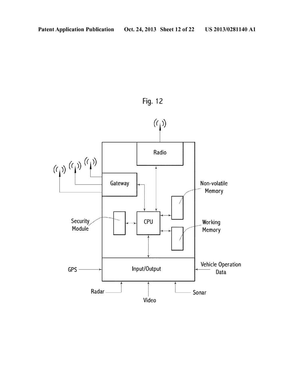 VEHICLE-TO-VEHICLE ANTI-COLLISION SYSTEM AND METHOD USING POWER LEVELS - diagram, schematic, and image 13