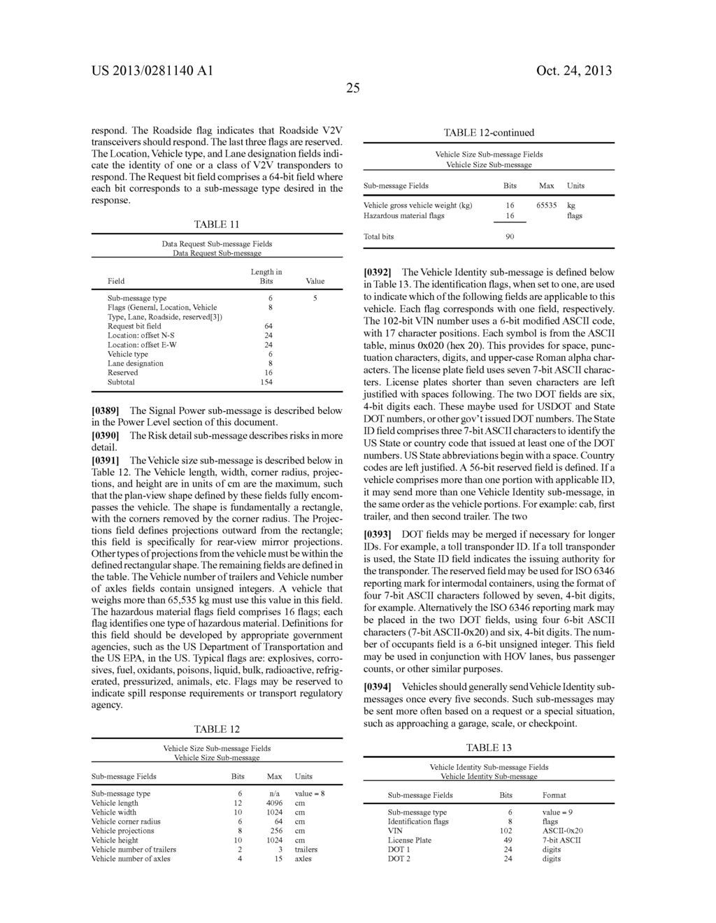 VEHICLE-TO-VEHICLE ANTI-COLLISION SYSTEM AND METHOD USING POWER LEVELS - diagram, schematic, and image 48