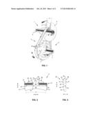 TRANSVERSE ELEMENT WITH A PROTRUDING CONICAL STUD FOR A DRIVE BELT diagram and image