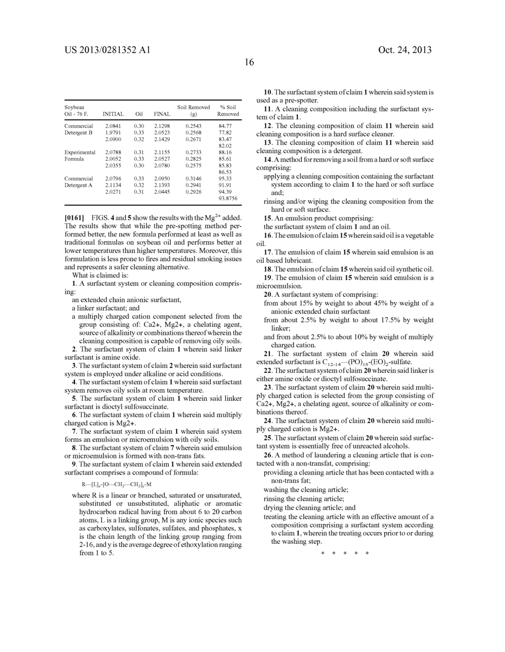 CLEANING COMPOSITIONS EMPLOYING EXTENDED CHAIN ANIONIC SURFACTANTS - diagram, schematic, and image 22