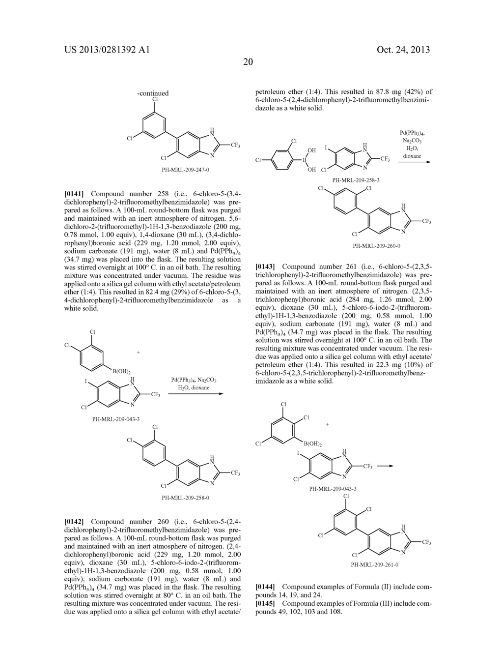 PARASITICIDAL COMPOSITIONS COMPRISING BENZIMIDAZOLE DERIVATIVES, METHODS     AND USES THEREOF - diagram, schematic, and image 21