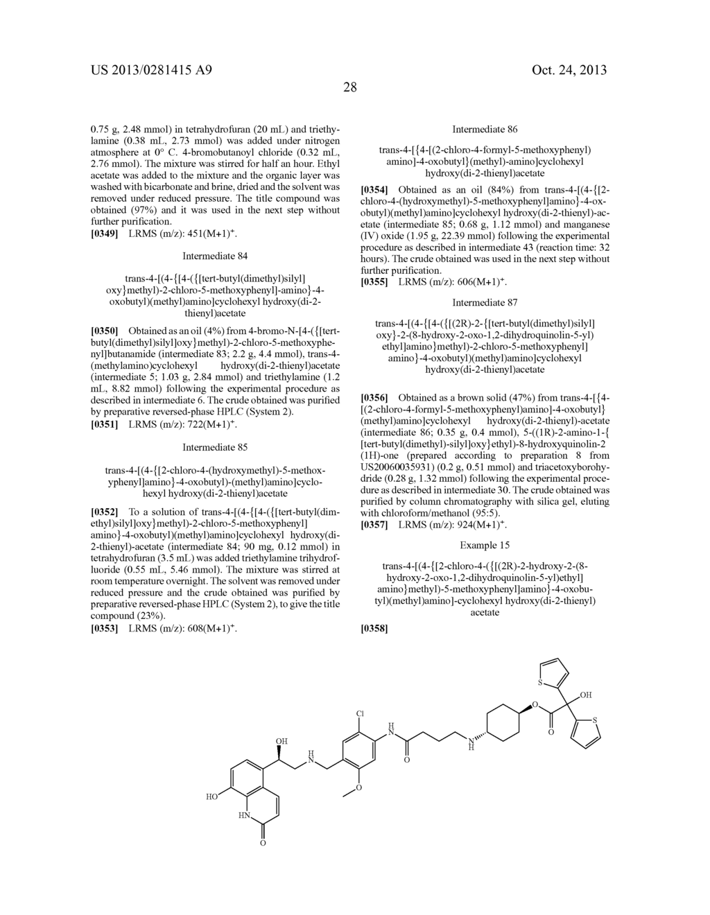 NEW CYCLOHEXYLAMINE DERIVATIVES HAVING  2 ADRENERGIC AGONIST AND M3     MUSCARINIC ANTAGONIST ACTIVITIES - diagram, schematic, and image 29