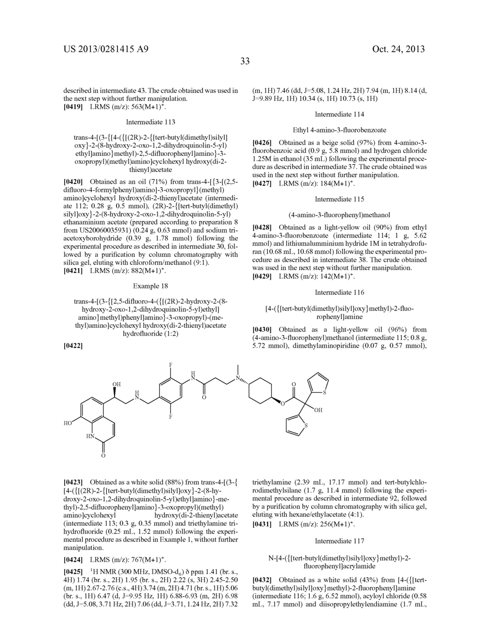 NEW CYCLOHEXYLAMINE DERIVATIVES HAVING  2 ADRENERGIC AGONIST AND M3     MUSCARINIC ANTAGONIST ACTIVITIES - diagram, schematic, and image 34