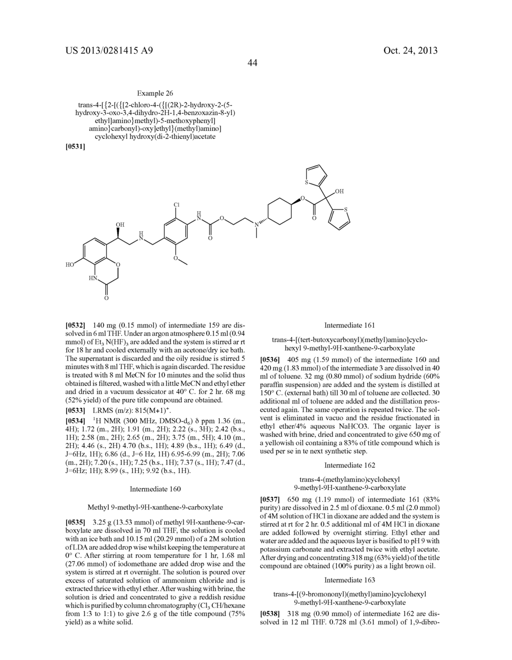 NEW CYCLOHEXYLAMINE DERIVATIVES HAVING  2 ADRENERGIC AGONIST AND M3     MUSCARINIC ANTAGONIST ACTIVITIES - diagram, schematic, and image 45