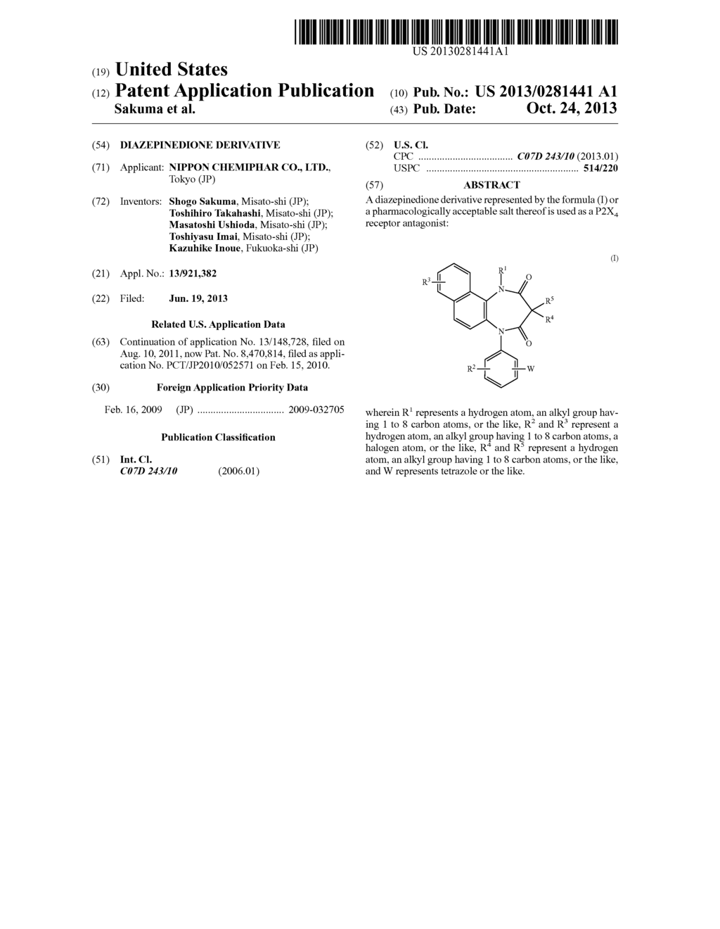 DIAZEPINEDIONE DERIVATIVE - diagram, schematic, and image 01