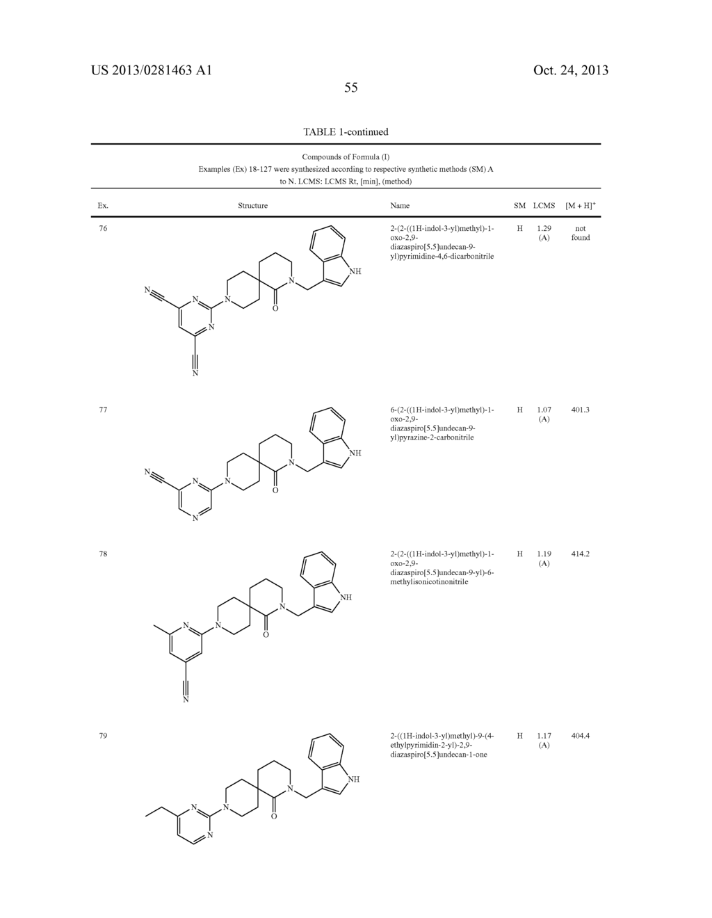 DIAZA-SPIRO[5.5]UNDECANES USEFUL AS OREXIN RECEPTOR ANTAGONISTS - diagram, schematic, and image 56