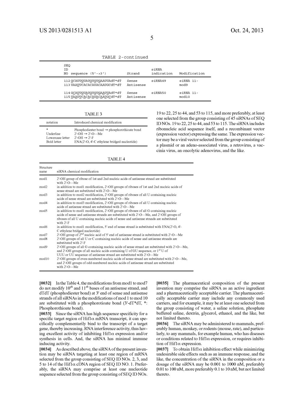 siRNA FOR INHIBITION OF Hif1alpha EXPRESSION AND ANTICANCER COMPOSITION     CONTAINING THE SAME - diagram, schematic, and image 06