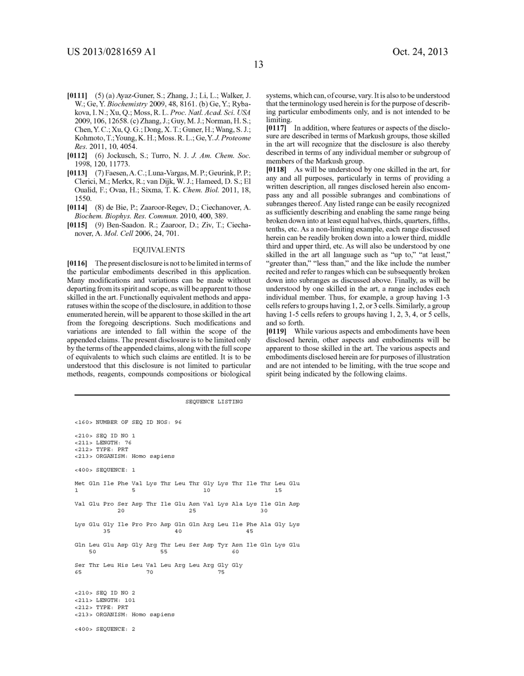 WELL-DEFINED OLIGOMERS OF UBIQUITIN AND UBIQUITIN-LIKE POLYPEPTIDES, AND     METHODS FOR PREPARING SAME - diagram, schematic, and image 37