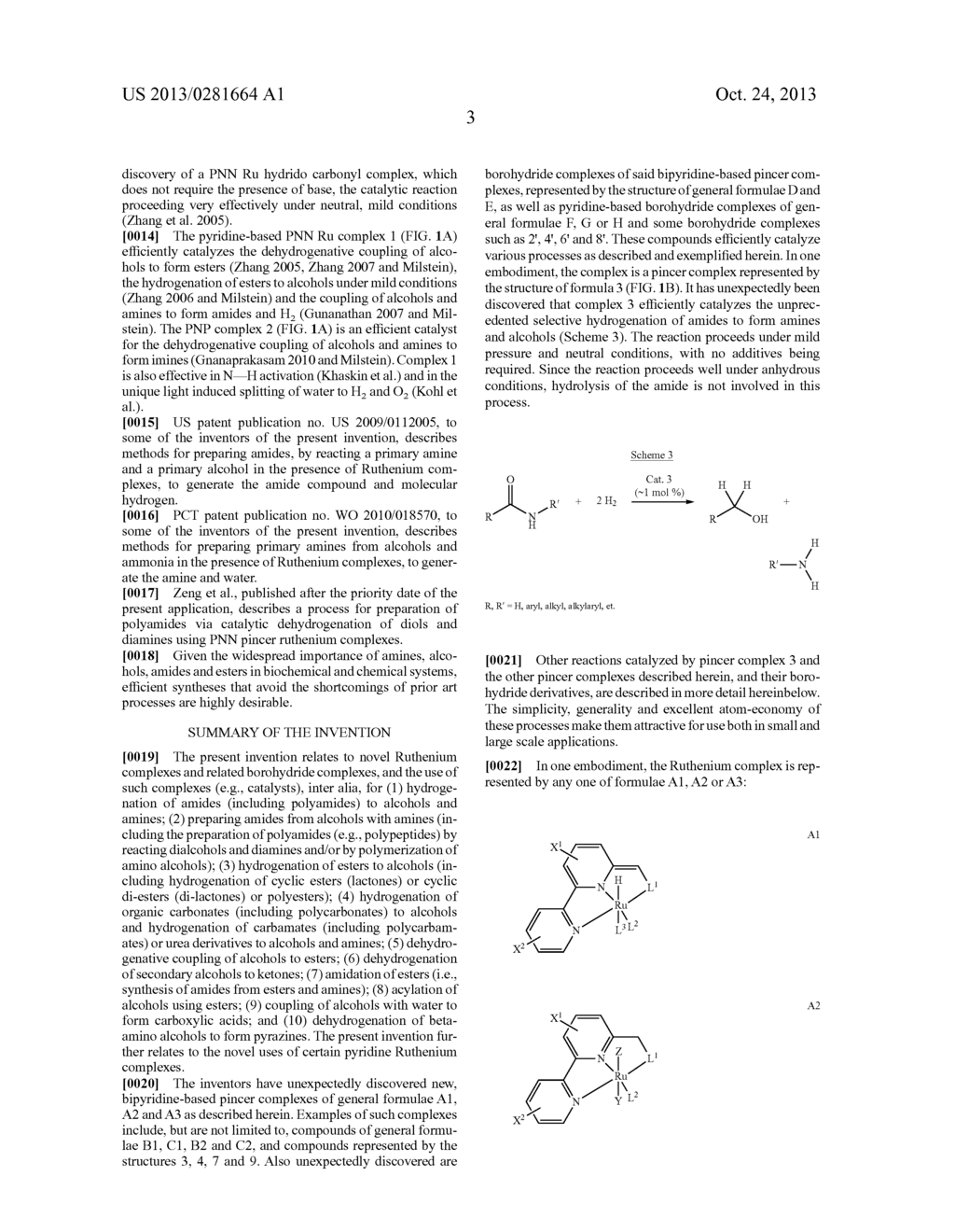 NOVEL RUTHENIUM COMPLEXES AND THEIR USES IN PROCESSES FOR FORMATION AND/OR     HYDROGENATION OF ESTERS, AMIDES AND DERIVATIVES THEREOF - diagram, schematic, and image 12