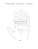 Therapeutic finger brace device diagram and image