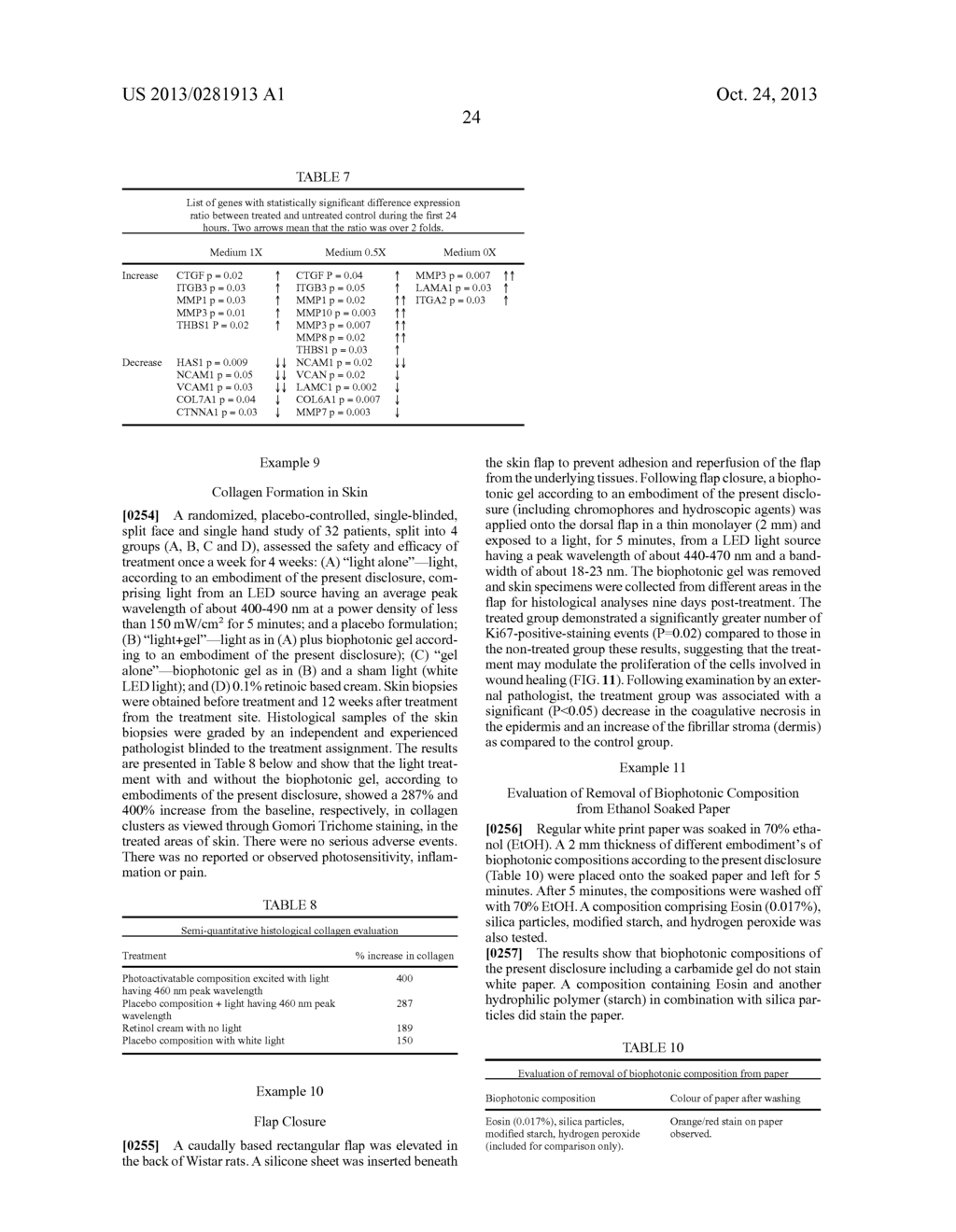 BIOPHOTONIC COMPOSITIONS AND METHODS FOR PROVIDING BIOPHOTONIC TREATMENT - diagram, schematic, and image 44