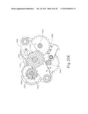 LAPAROSCOPIC SUTURING INSTRUMENT WITH MULTI-DRIVE SEQUENCED TRANSMISSION diagram and image