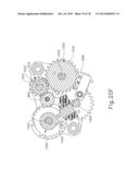 LAPAROSCOPIC SUTURING INSTRUMENT WITH MULTI-DRIVE SEQUENCED TRANSMISSION diagram and image