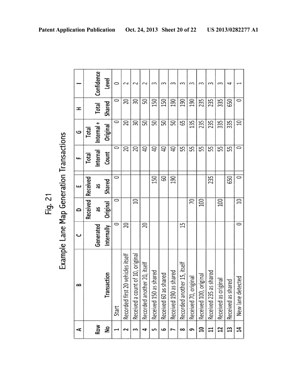 GENERATING A LOCATION IN A VEHICLE-TO-VEHICLE COMMUNICATION SYSTEM - diagram, schematic, and image 21