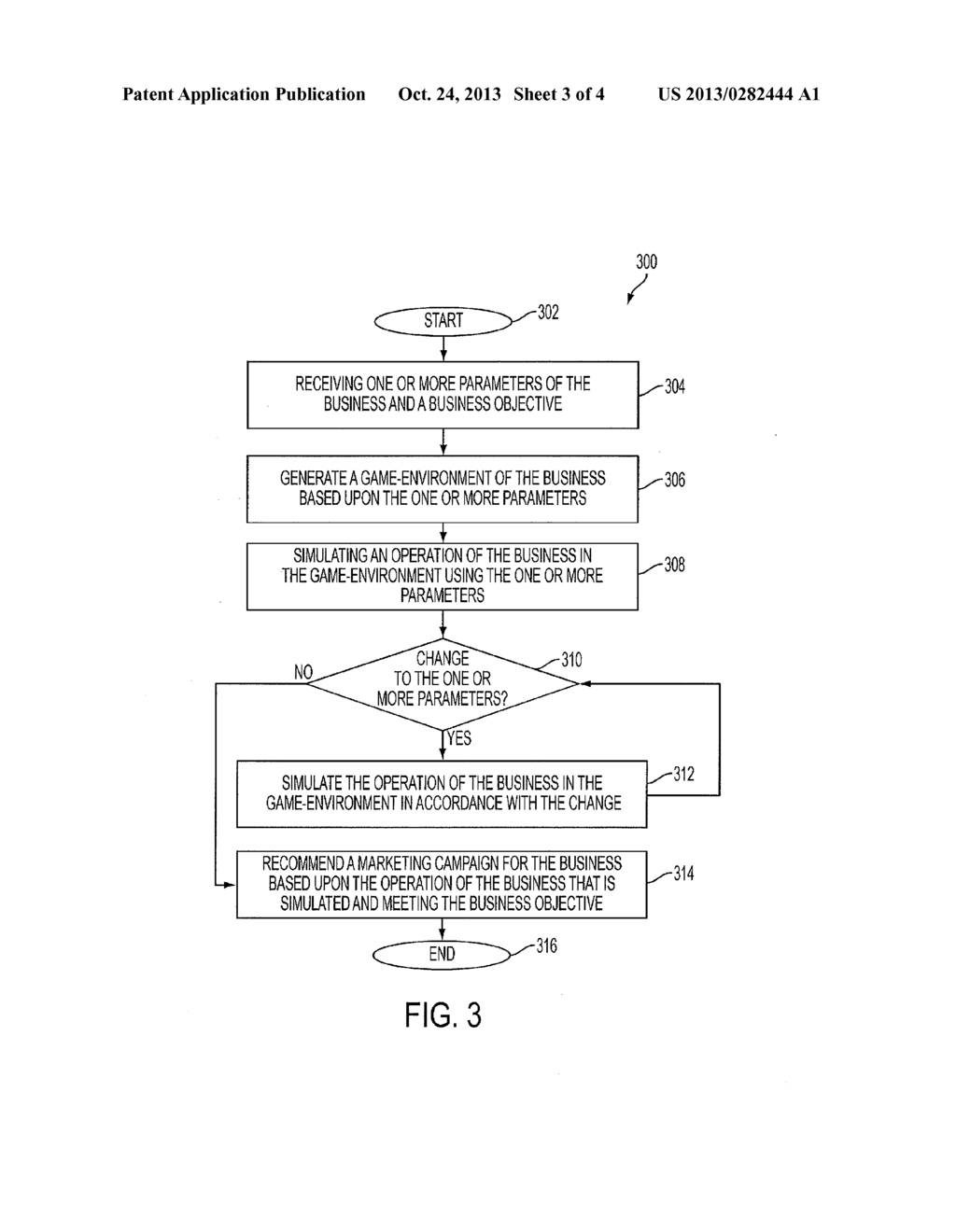 METHOD AND APPARATUS FOR USING A CUSTOMIZABLE GAME-ENVIRONMENT TO EXTRACT     BUSINESS INFORMATION TO RECOMMEND A MARKETING CAMPAIGN - diagram, schematic, and image 04