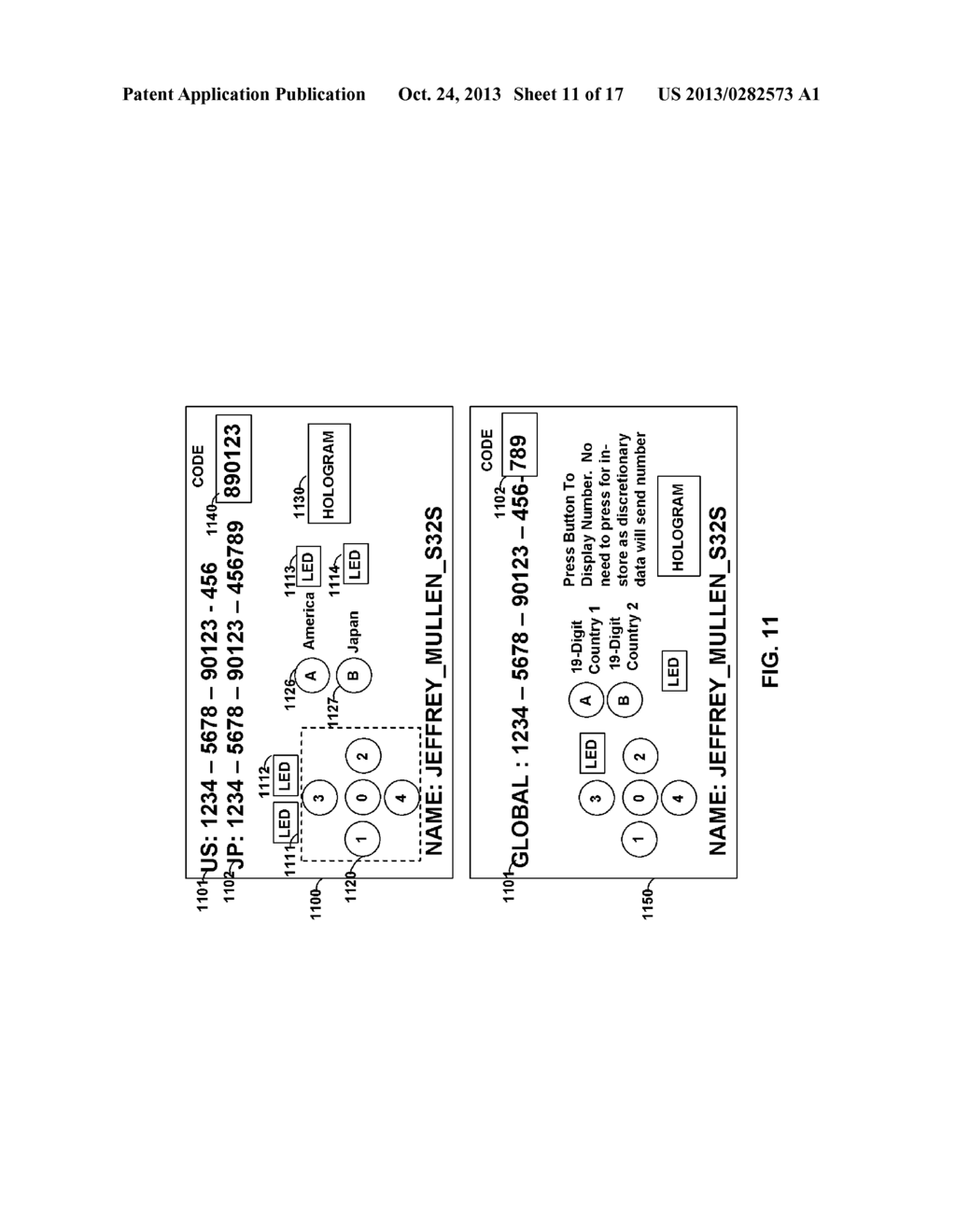 PAYMENT CARDS AND DEVICES WITH GIFT CARD, GLOBAL INTEGRATION, AND MAGNETIC     STRIPE READER COMMUNICATION FUNCTIONALITY - diagram, schematic, and image 12