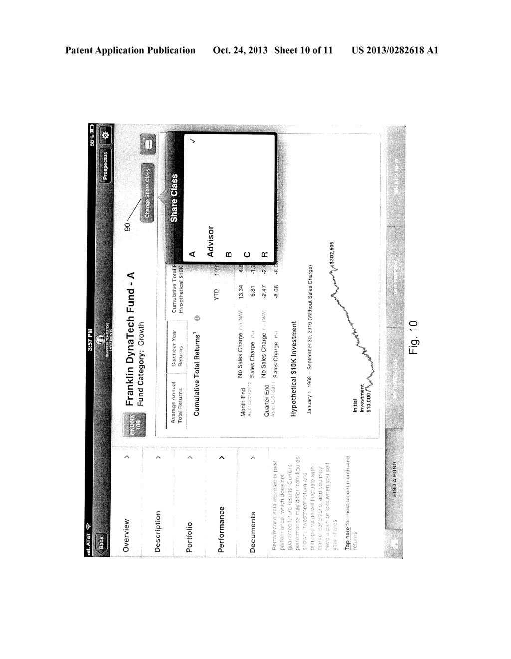 METHOD AND PROCESS FOR INTERACTIVELY DISPLAYING AND RESEARCHING INVESTMENT     INFORMATION - diagram, schematic, and image 11