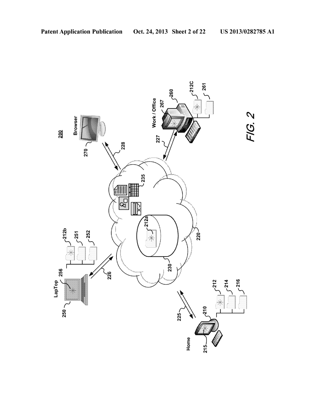 SHARING AND SYNCHRONIZING ELECTRONICALLY STORED FILES - diagram, schematic, and image 03