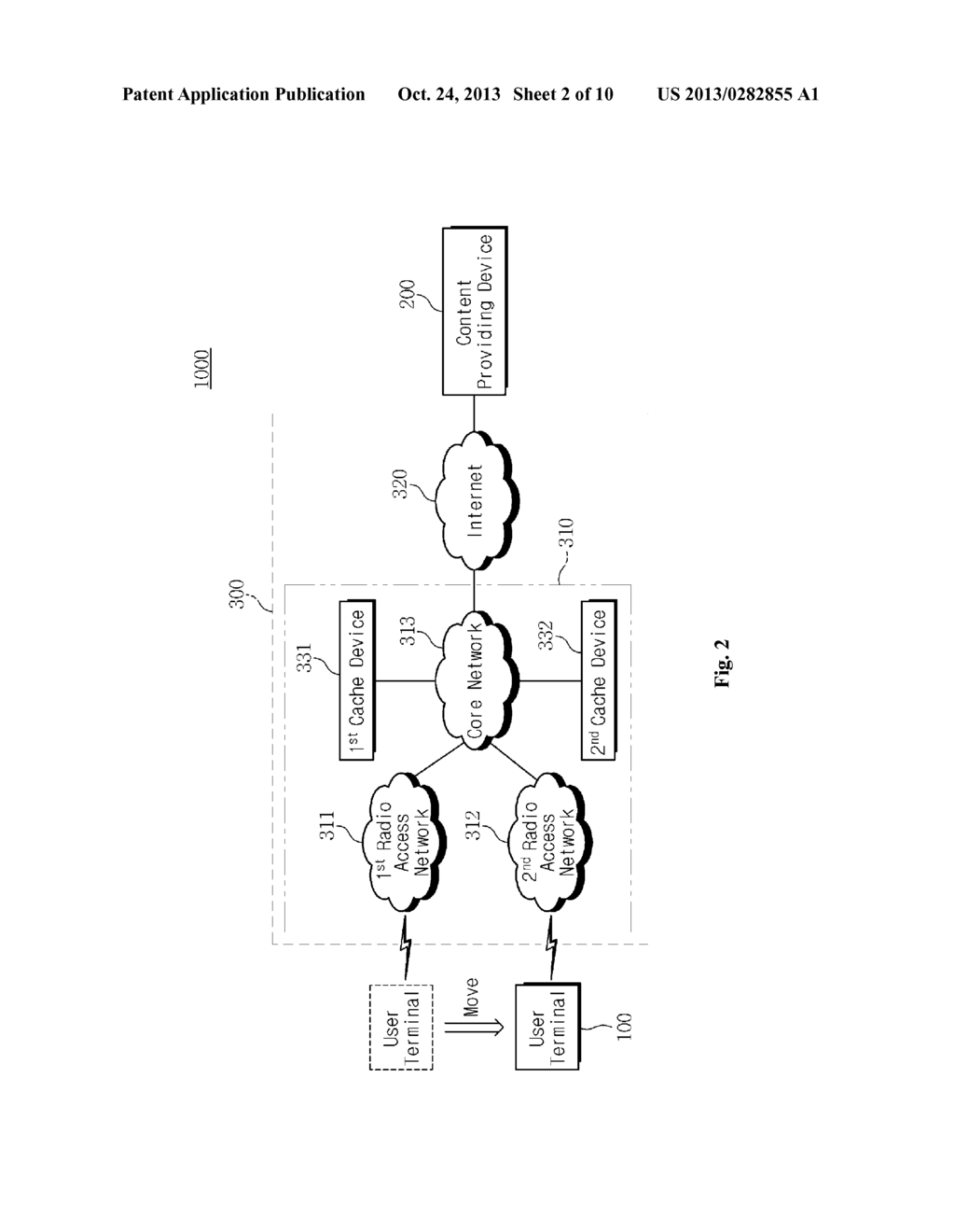 CACHE DEVICE, CACHE CONTROL DEVICE, AND METHODS FOR DETECTING HANDOVER - diagram, schematic, and image 03