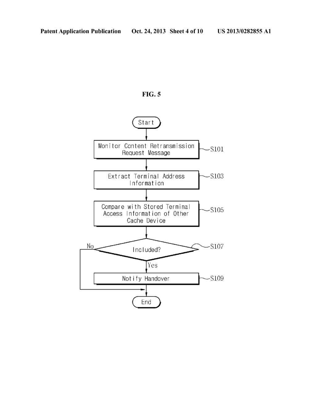 CACHE DEVICE, CACHE CONTROL DEVICE, AND METHODS FOR DETECTING HANDOVER - diagram, schematic, and image 05