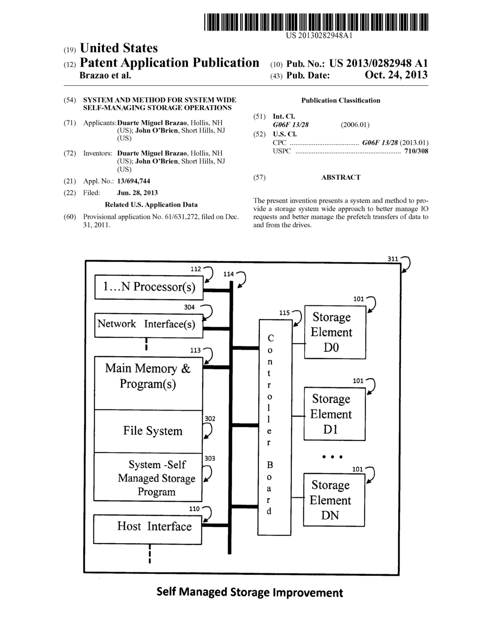 System and method for system wide self-managing storage operations - diagram, schematic, and image 01