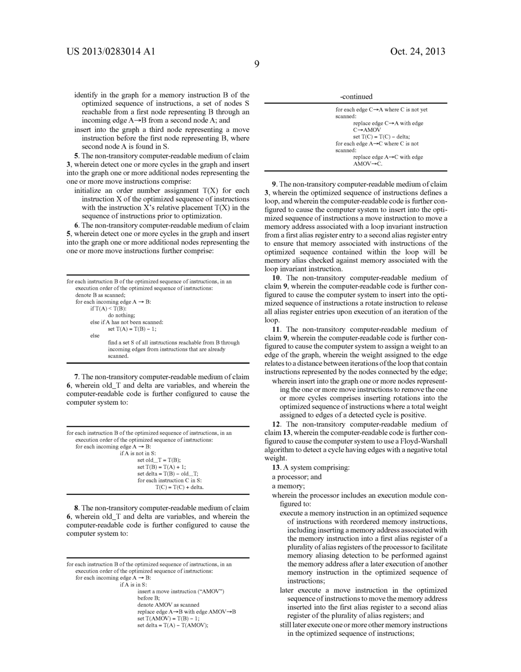 EXPEDITING EXECUTION TIME MEMORY ALIASING CHECKING - diagram, schematic, and image 22