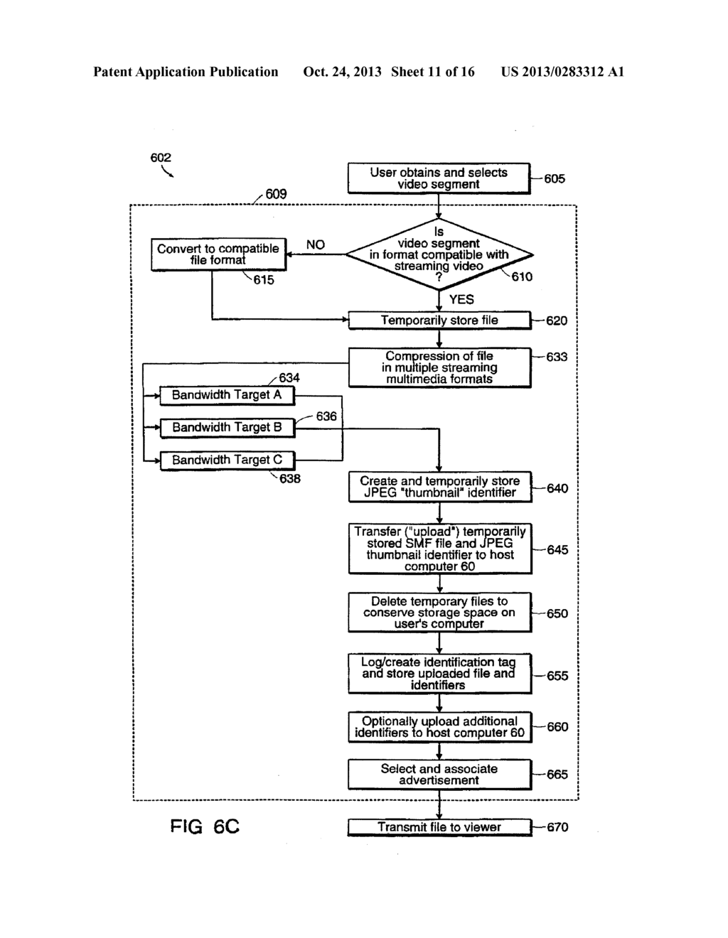 SYSTEMS AND METHODS FOR SHARING VIDEO WITH ADVERTISEMENTS OVER A NETWORK - diagram, schematic, and image 12