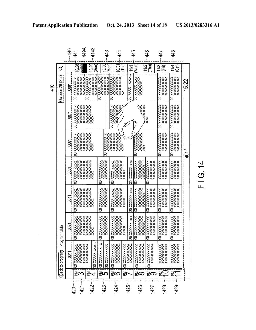 ELECTRONIC APPARATUS AND ELECTRONIC PROGRAM GUIDE DISPLAYING METHOD - diagram, schematic, and image 15