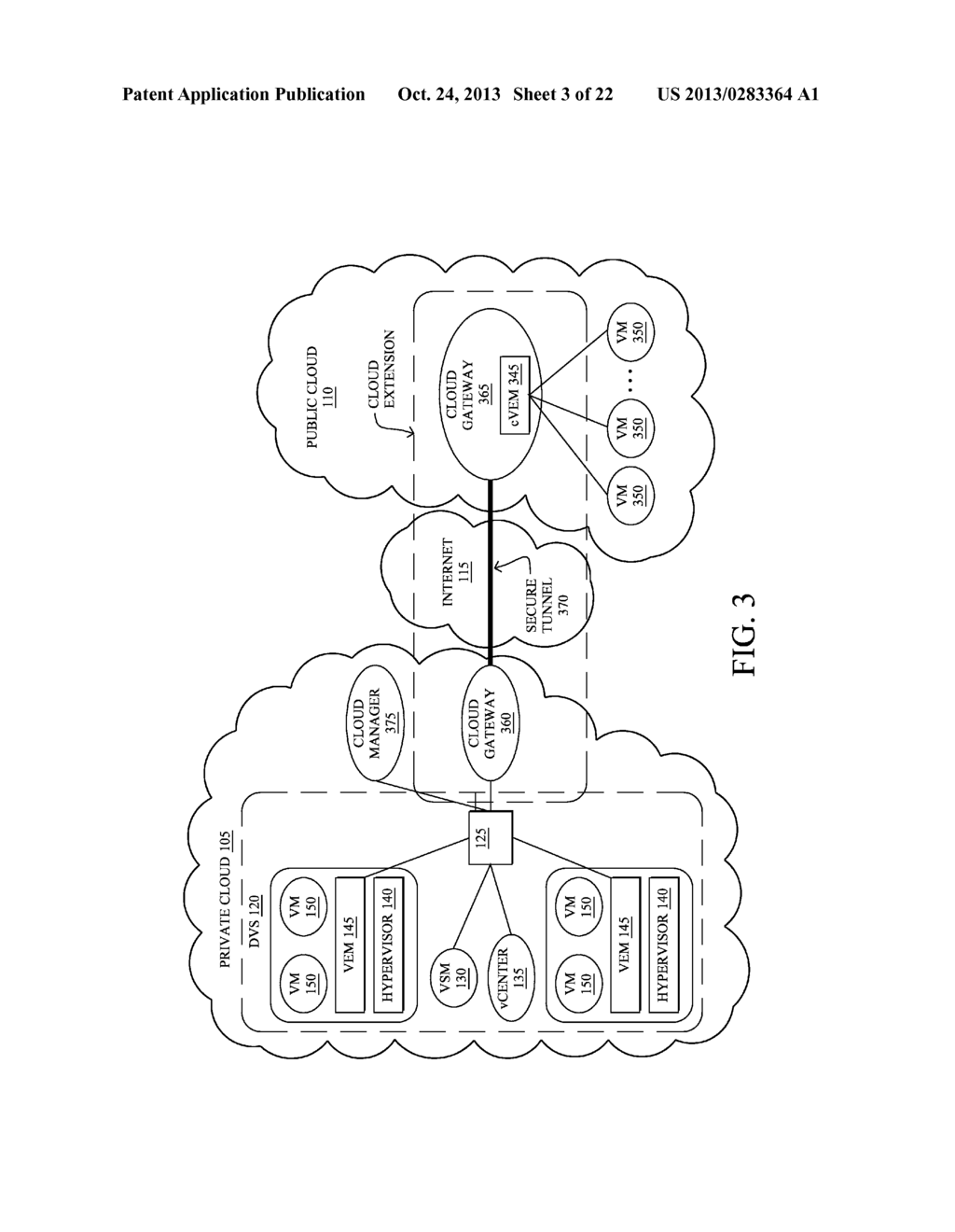 DISTRIBUTED VIRTUAL SWITCH ARCHITECTURE FOR A HYBRID CLOUD - diagram, schematic, and image 04