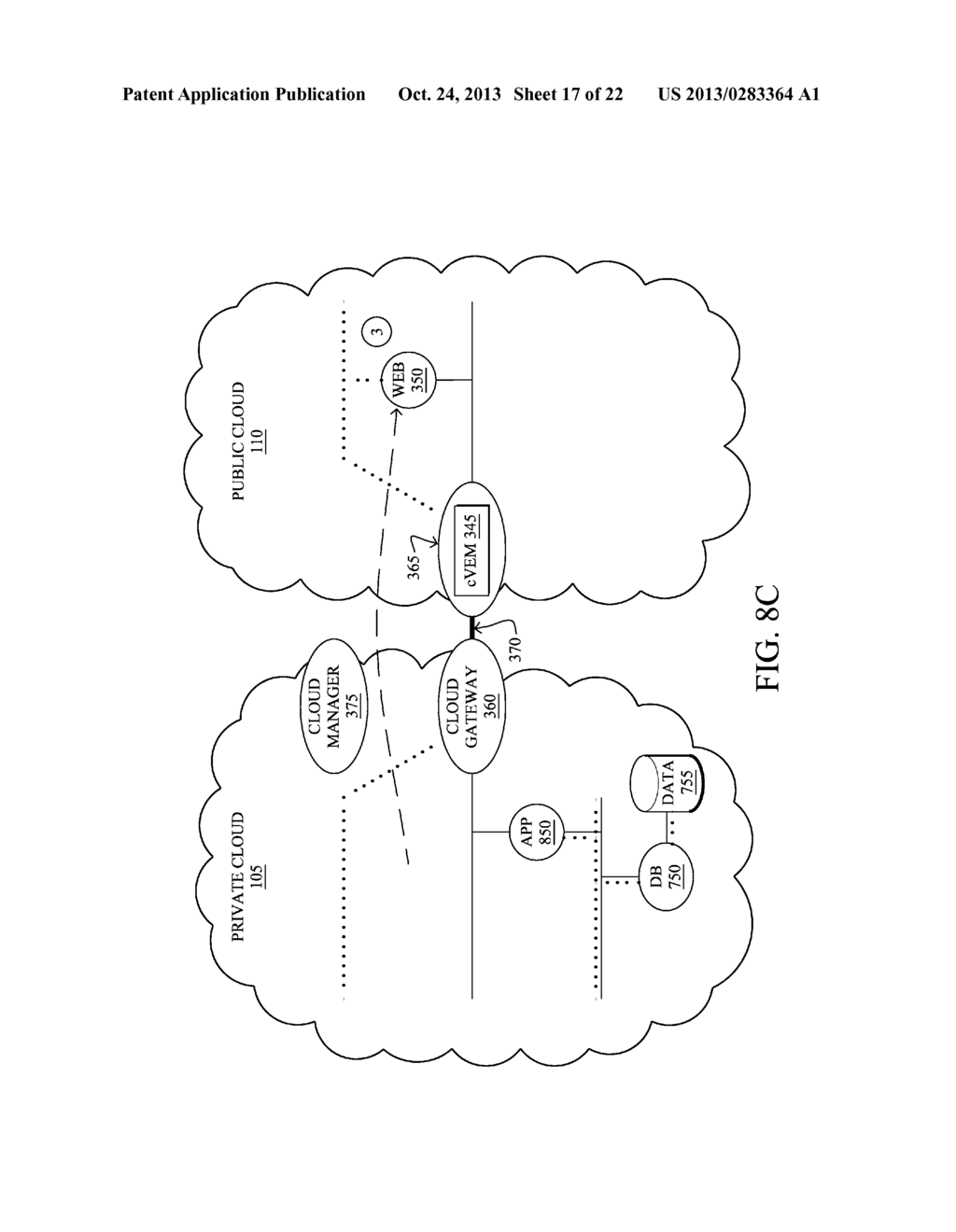 DISTRIBUTED VIRTUAL SWITCH ARCHITECTURE FOR A HYBRID CLOUD - diagram, schematic, and image 18