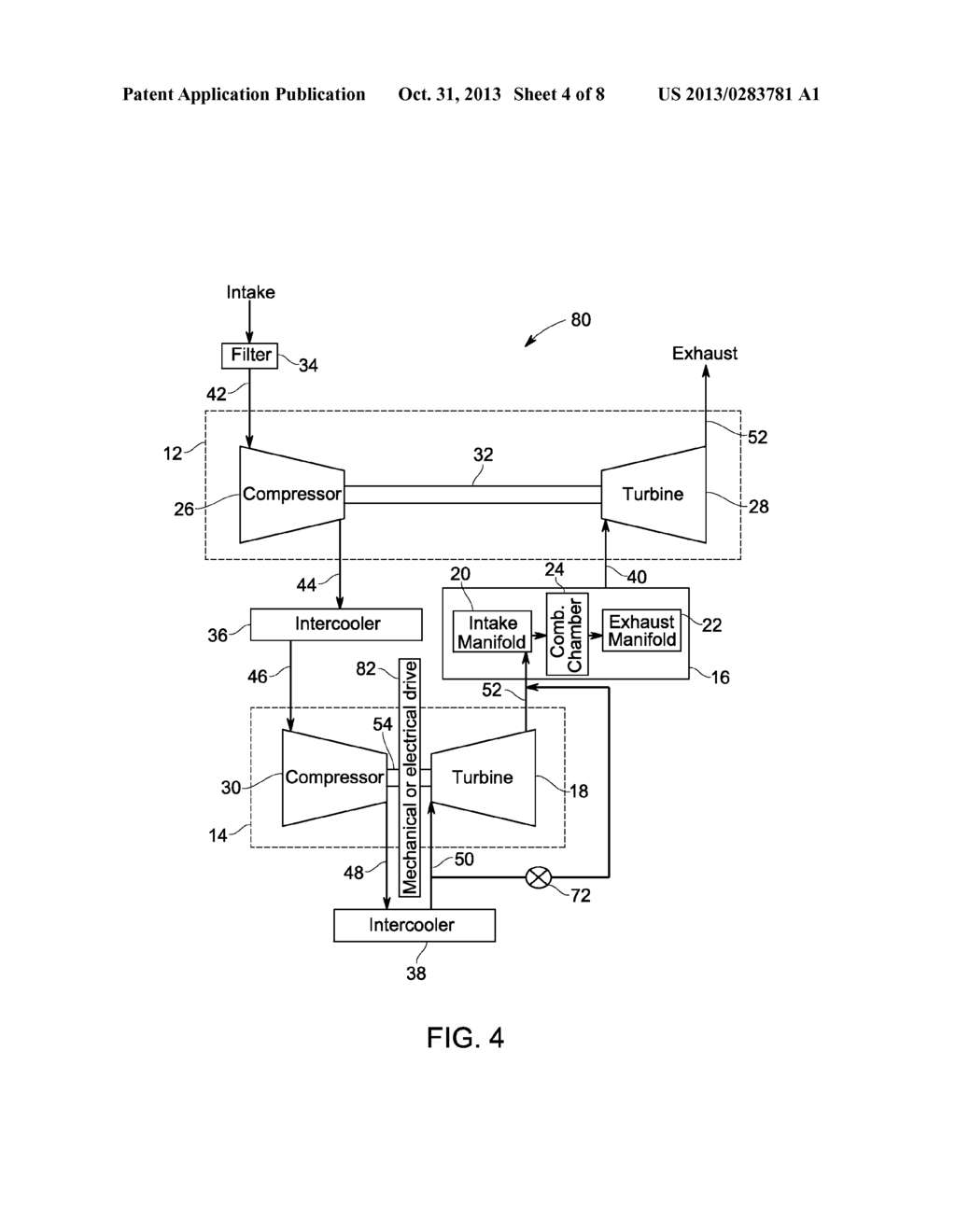 TURBOCHARGED POWER UNIT AND METHOD OF OPERATING UNDER HIGH LOAD CONDITIONS - diagram, schematic, and image 05