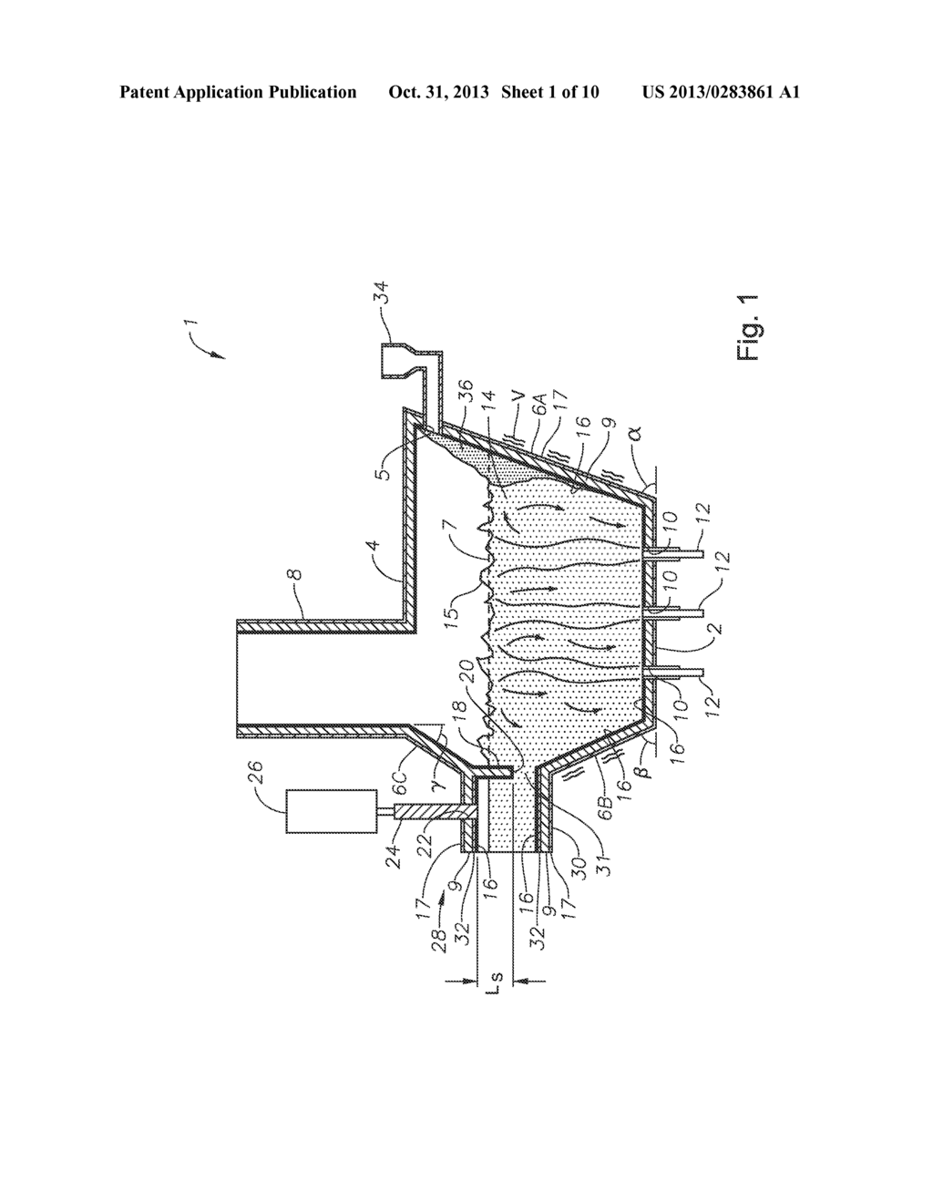 SUBMERGED COMBUSTION MELTER COMPRISING A MELT EXIT STRUCTURE DESIGNED TO     MINIMIZE IMPACT OF MECHANICAL ENERGY, AND METHODS OF MAKING MOLTEN GLASS - diagram, schematic, and image 02