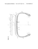 TIRE MANUFACTURING METHOD AND PRECURED TREAD diagram and image