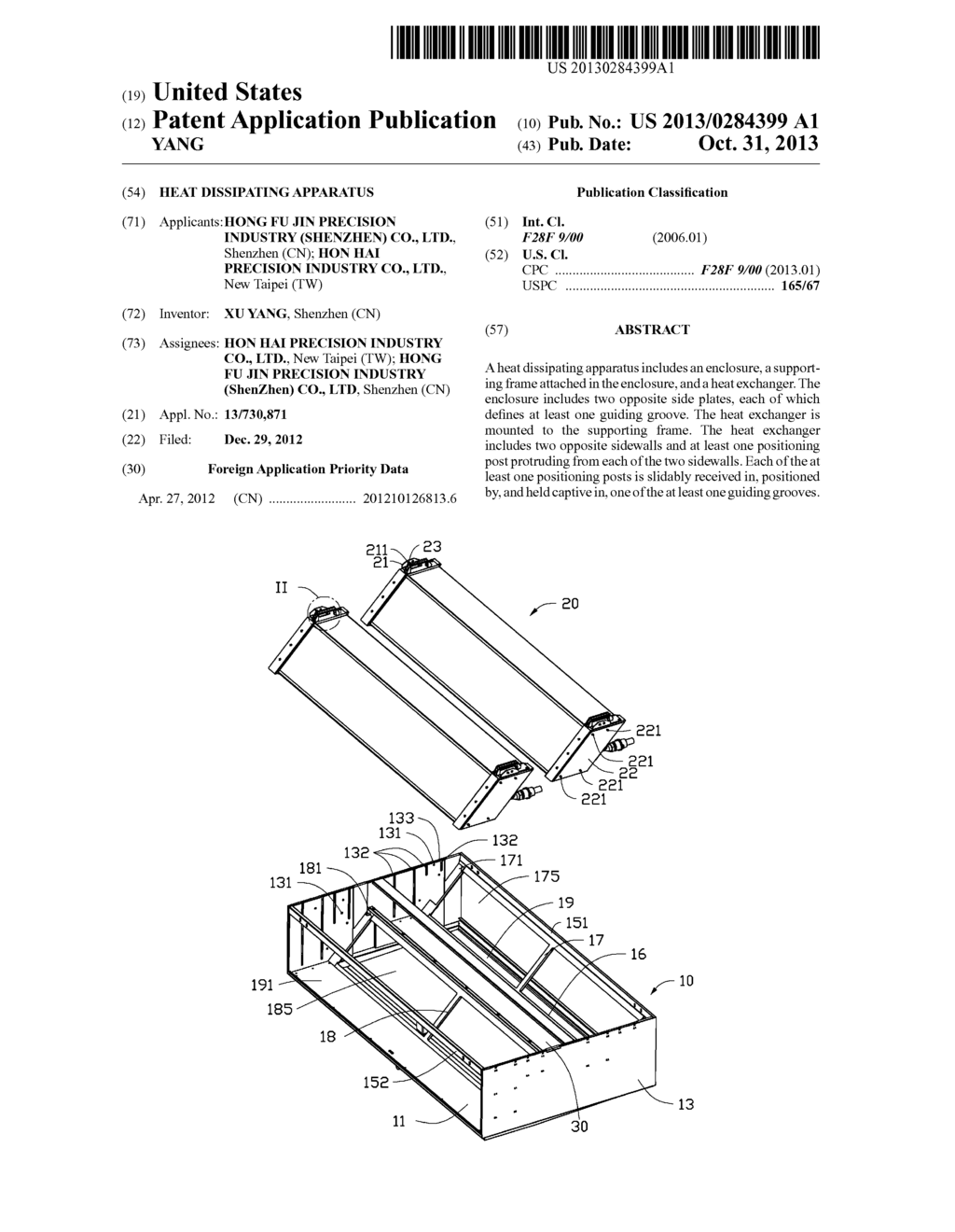 HEAT DISSIPATING APPARATUS - diagram, schematic, and image 01