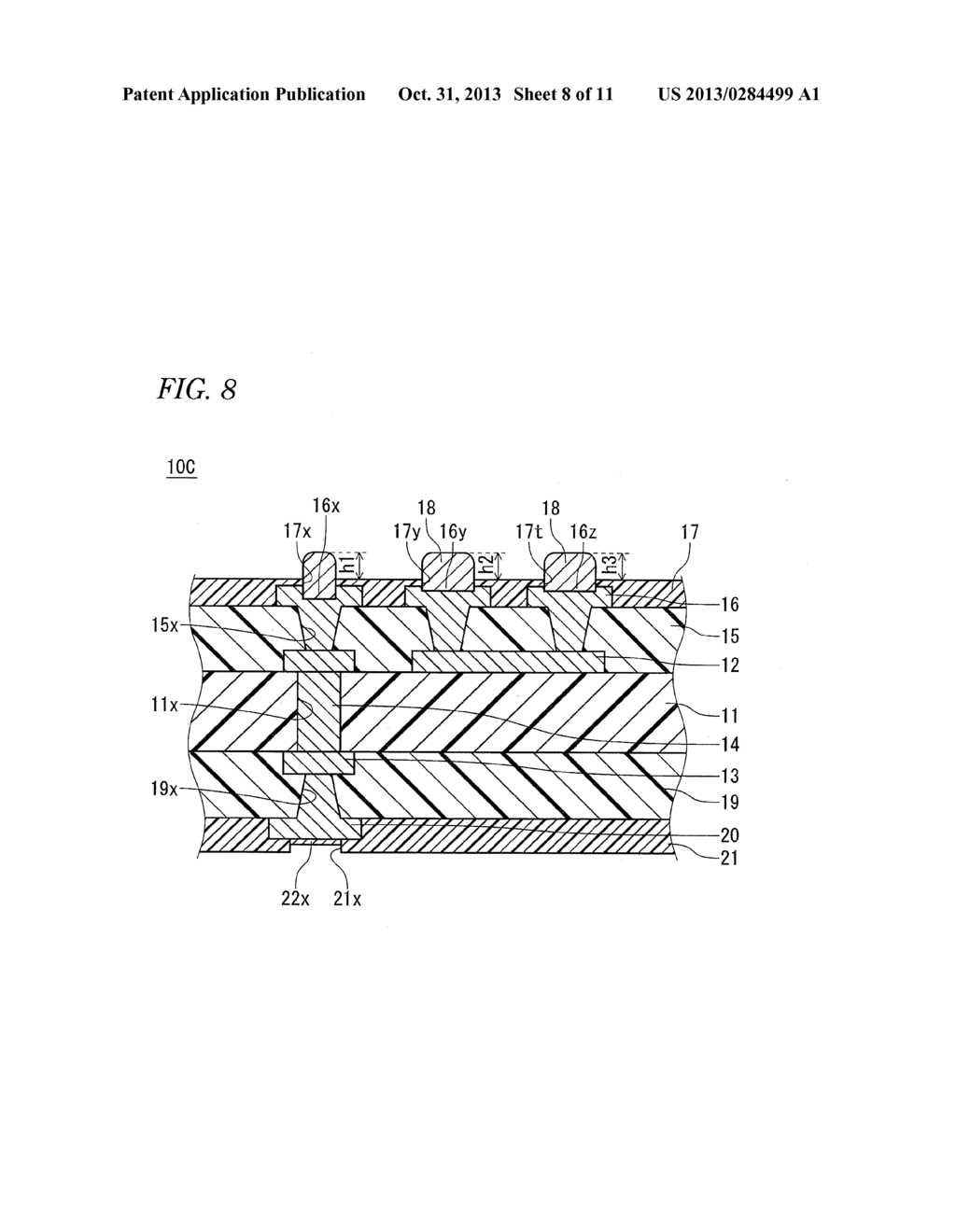 WIRING SUBSTRATE AND METHOD OF MANUFACTURING THE SAME - diagram, schematic, and image 09