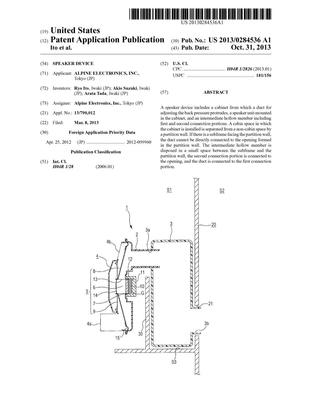 SPEAKER DEVICE - diagram, schematic, and image 01