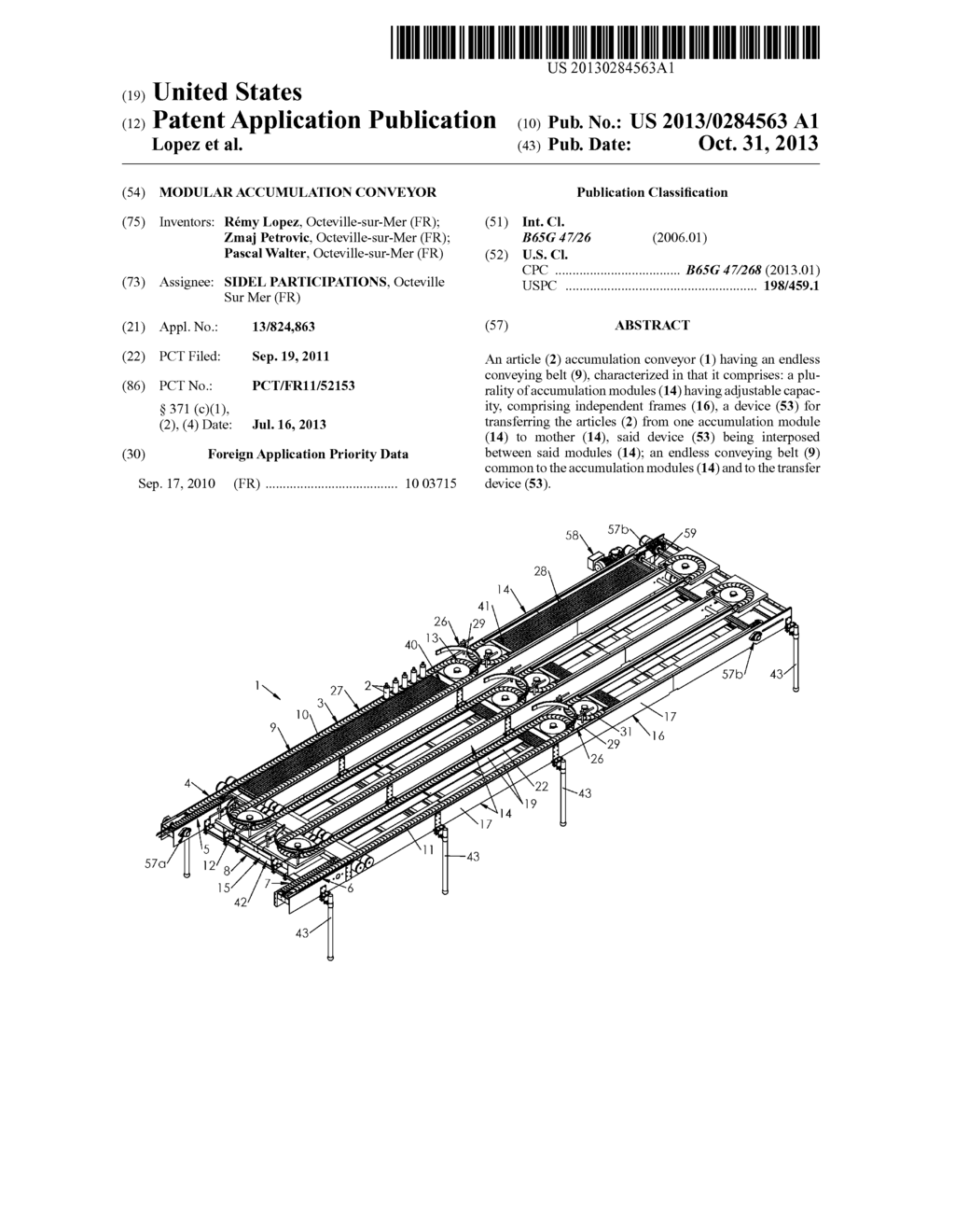 MODULAR ACCUMULATION CONVEYOR - diagram, schematic, and image 01